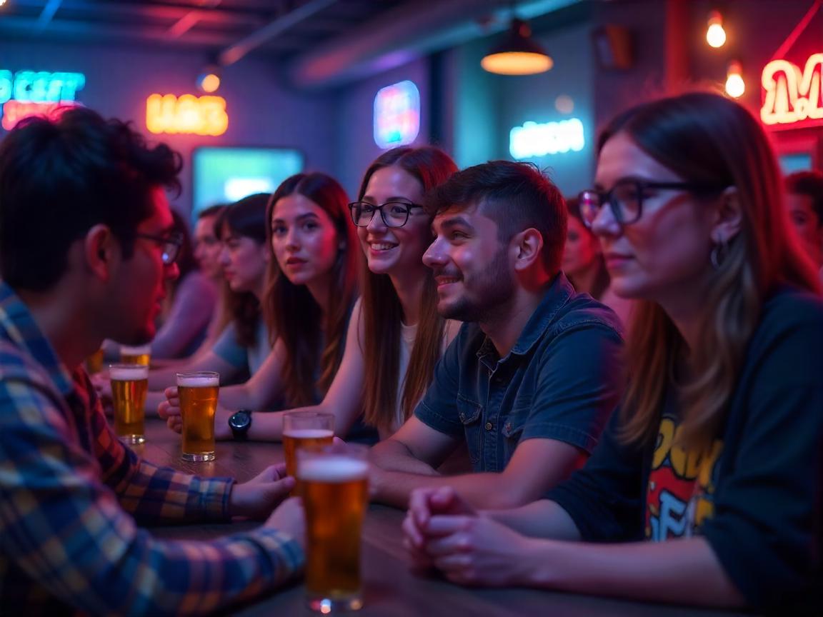 crowd participating in a quiznight